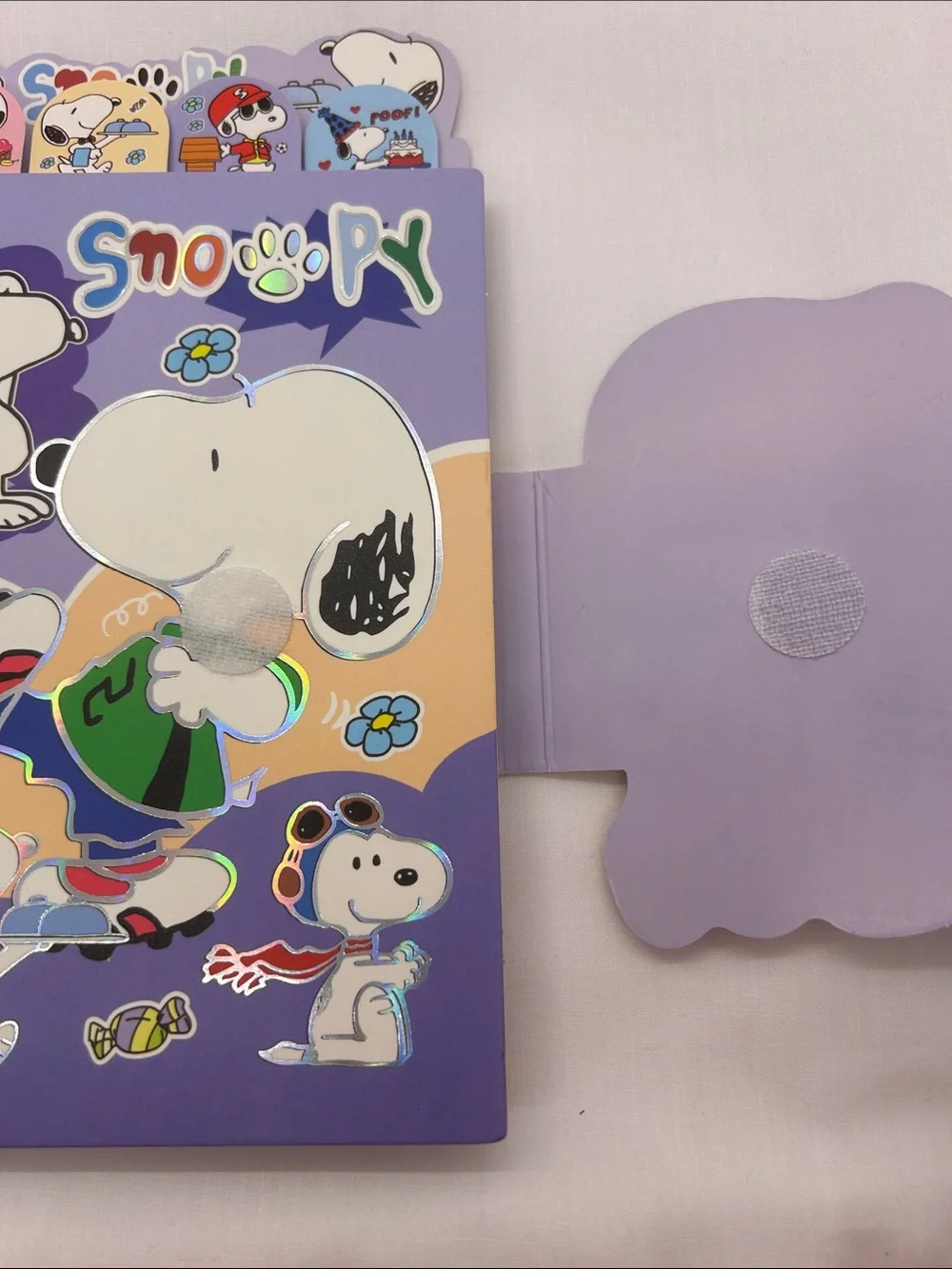 Snoopy Spiral Notebook - Purple Cover